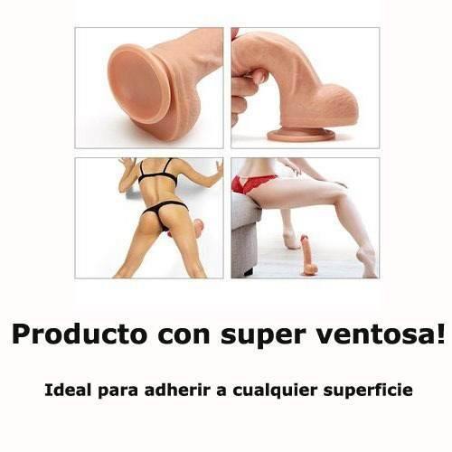 Combo Consolador Pene Simil Piel + Inexpulsable Anal + Gel