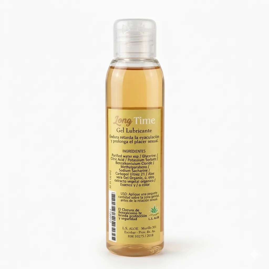 Gel Lubricante Retardante Masculino Long Time 130cc: imagen 2