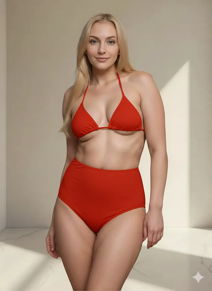 Bikini Tiro Alto Vedettina (art 5057) Talle 85 al 120: imagen 9