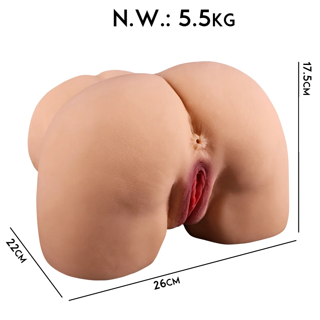 Masturbador Cola y Vagina de silicona Premium (26 x 22cm) - Imagen 2