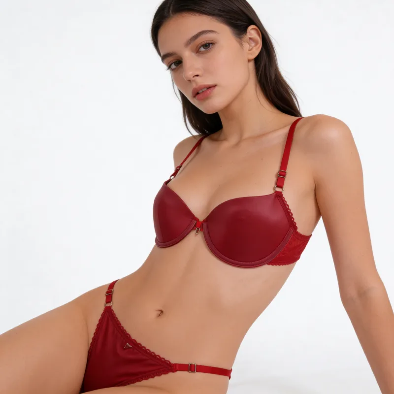 Conjunto Bustier Engomado Tasa Soft Push Up (art 2042) Talle 85 al 100